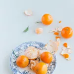 Salade de mandarines au balsamique r&eacute;duit, quartiers dispos&eacute;s en &eacute;toile