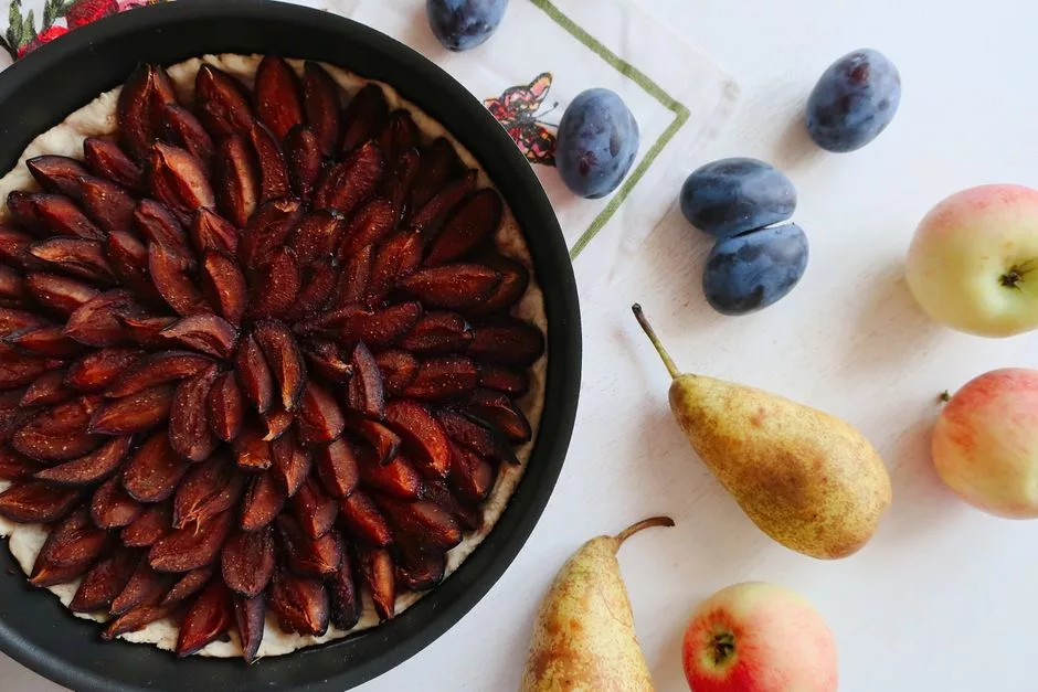 Tarte aux prunes à l&rsquo;alsacienne