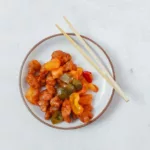 Assiette de bœuf aigre-doux aux poivrons